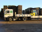 Een Komatsu heftruck